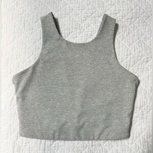 Outdoor Voices Venus crop top, gray, size XS